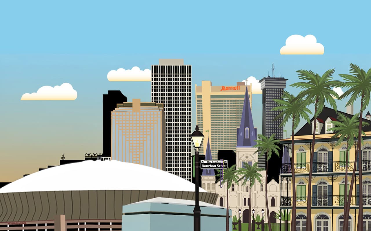 New Orleans cityscape